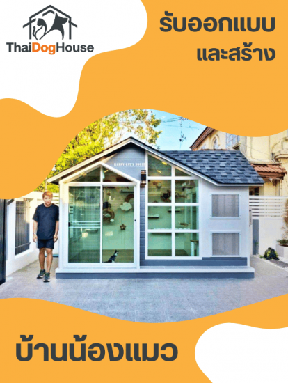 รับออกแบบ และสร้างบ้านน้องแมว
